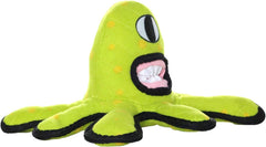 TUFFY - World's Tuffest Soft Dog Toy - Alien Green-Squeaker- Multiple Layers. Made Durable, Strong & Tough. Interactive Play (Tug, Toss & Fetch). Machine Washable & Floats
