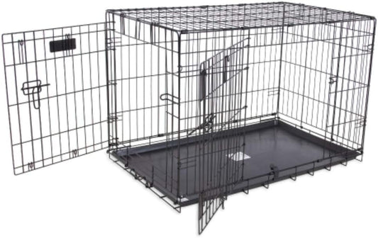 Precision Pet Products Two Door Provalue Wire Dog Crate, For Pets 50-70 lbs, With 5-Point Locking System