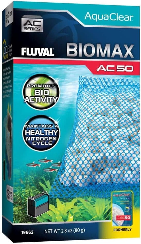 Fluval - BIOMAX for AC50 Power Filter, 2.8 oz / 80 g – for Use in Freshwater & Saltwater Aquariums