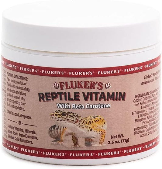 Fluker's Repta Vitamin, Reptile Supplement With Beta Carotene