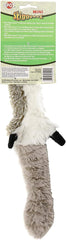 Skinneeez Multicolored Raccoon Dog Toy Small Plush