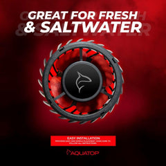 Aquatop MaxFlow MWV-3400SLIM DC Wavemaker Pump, 793 GPH – For 200 Gallon Tanks, Safe for Salt & Freshwater, Magnetic Mount, Energy-Efficient Circulation