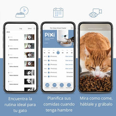 Catit PIXI Vision Smart Feeder – App-Controlled Cat Feeder with Built-in Camera, Motion Detection, Night Vision & Custom Feeding Schedule Monitoring