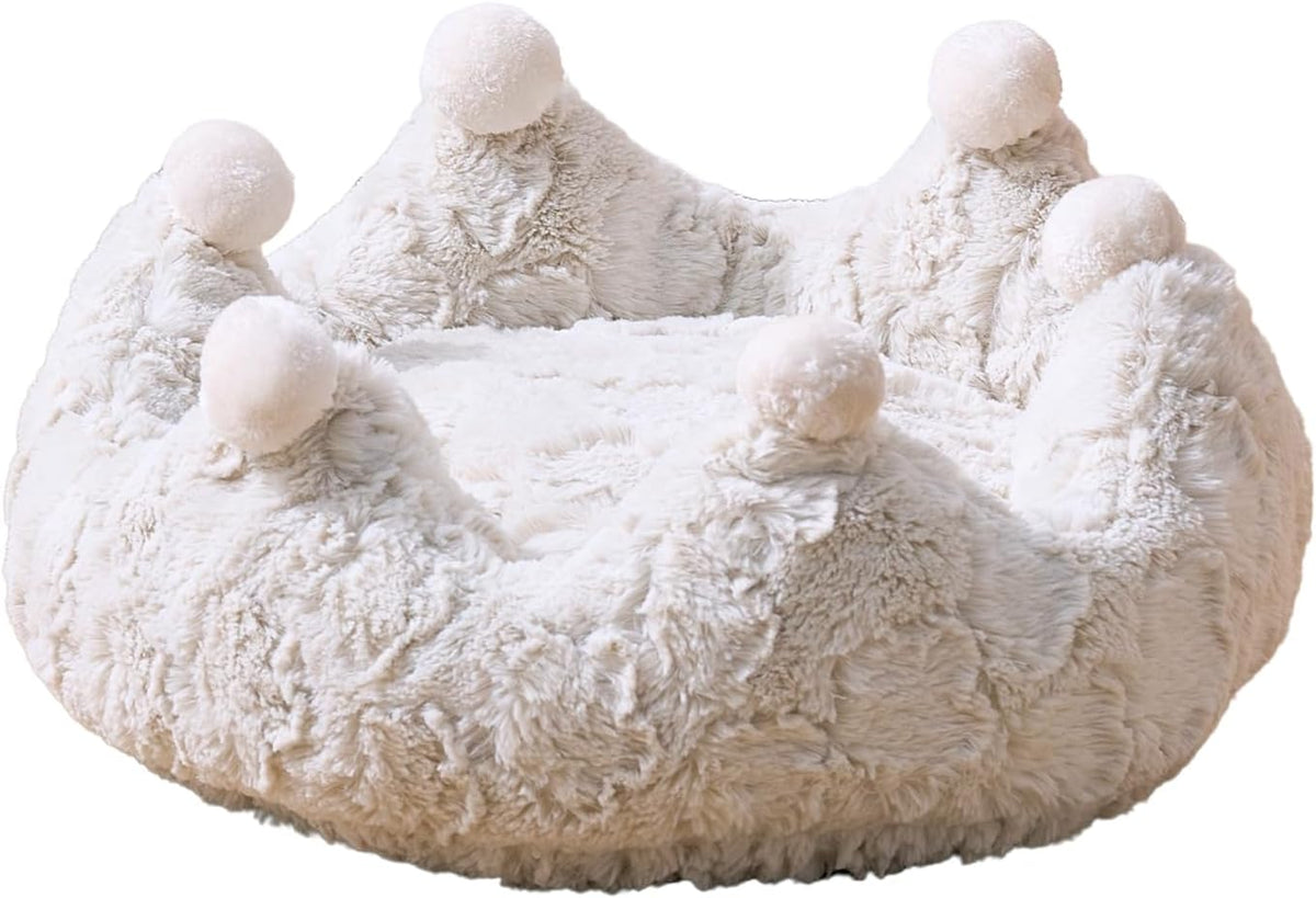 PetPals Rose Crown DIY Anxiety-Soothing Cat Bed Made with a Soft Plush Material