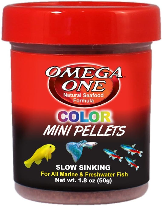 Omega One Color Mini Pellets, Sinking