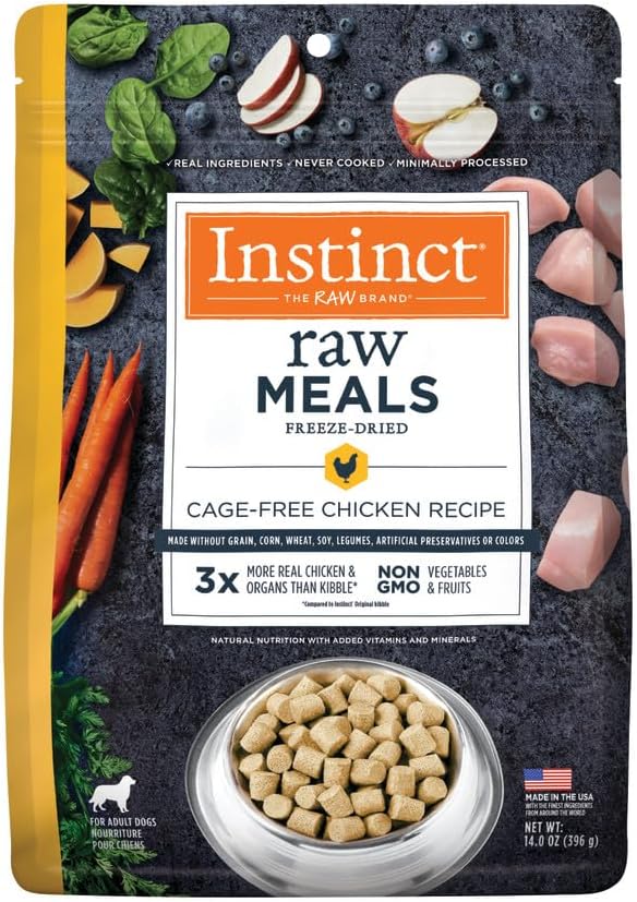 Instinct Freeze Dried Raw Meals, Natural Dry Dog Food, Grain Free - Cage Free Chicken