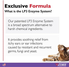 Zymox Enzymatic Ear Solution with 0.5% Hydrocortisone for Cats & Kittens, 1.25 oz. – Cleans & Refreshes Ear Canal for Relief from Wax, Dirt Buildup, Itchiness, Irritation, Inflammation & Redness