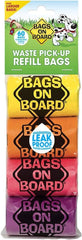 HERO PET Dog Poop Bags | Strong, Leak Proof Dog Waste Bags | 9 x14 Inches, 60 Assorted Color Bags