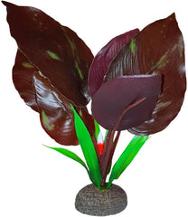 Fluval Betta Red Lizard's Tall Plant, Plastic Plant Aquarium Decoration