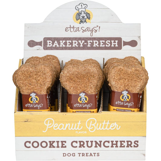Etta Says! Bakery-Fresh Cookie Crunchers Dog Treat, 5" 24 pk