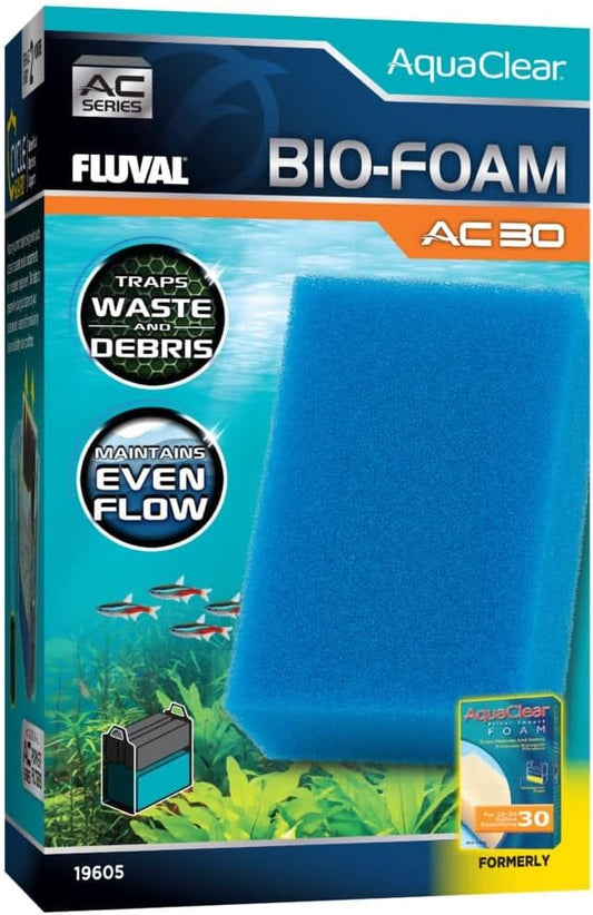 Fluval - Bio-Foam for AC30 Power Filter – Foam Construction for Use in Freshwater & Saltwater Aquariums