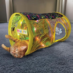 KONG Play Spaces Rave Cave - Motion Activated Tunnel with Music/Lights - for Cats