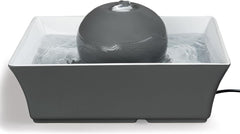 Drinkwell - PetSafe Drinkwell Ceramic Pet Water Fountain - Quiet Automatic 70oz Dispenser for Cats & Dogs with Filters - Dishwasher Safe Square Design