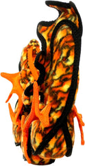 TUFFY - World's Tuffest Soft Dog Toy -Dragon Orange-Multiple Layers. Made Durable, Strong & Tough. Interactive Play (Tug, Toss & Fetch). Machine Washable & Floats