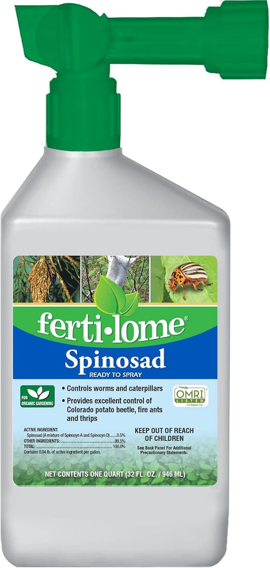 ertilome (16064) Spinosad Insecticide Ready to Spray, Spinosad Bagworm, Tent Caterpiller & Chewing Insect Killer, OMRI Listed (32 oz.)