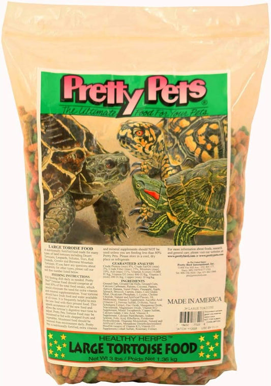 Pretty Bird International SPB77320 3-Pound Tortoise Food, Large