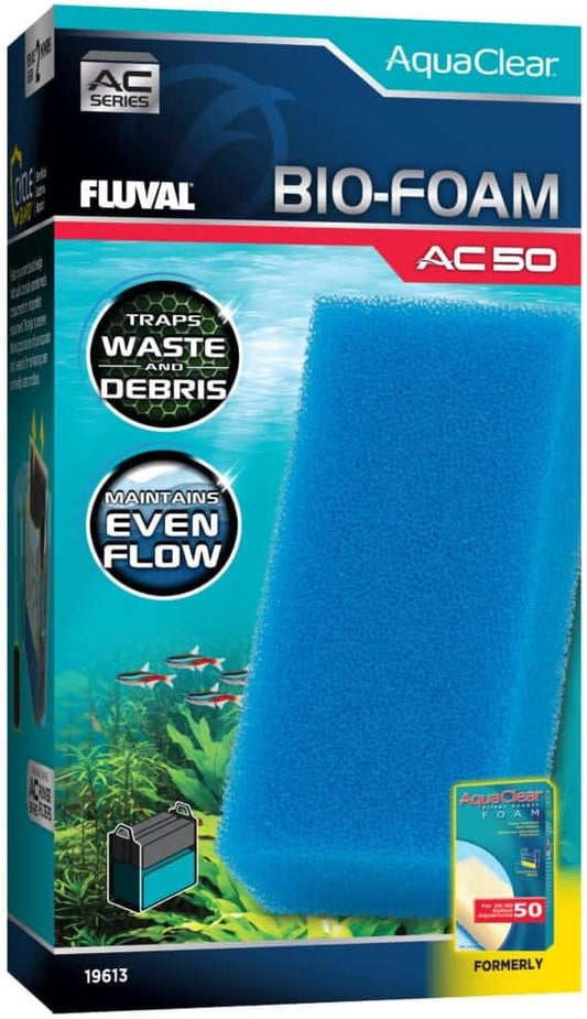 Fluval - Bio-Foam for AC50 Power Filter – Foam Construction for Use in Freshwater & Saltwater Aquariums