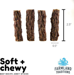Farmland Traditions Beef Recipe Dog Jerky Sticks