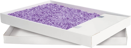 PetSafe ScoopFree Crystal Cat Litter & Refill Tray with Lid, Lavender Scent, 4.3 Lb Bag with Tray