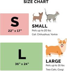 Furhaven ThermaNAP Self-Warming Cat Bed for Indoor Cats & Small Dogs, Washable & Reflects Body Heat - Quilted Faux Fur Reflective Bed Mat, Small