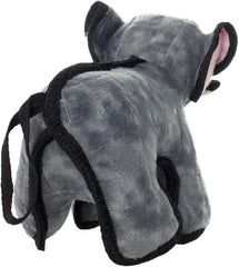 TUFFY - World's Tuffest Soft Dog Toy - Zoo Junior Elephant - Multiple Layers. Made Durable, Strong & Tough. Interactive Play (Tug, Toss & Fetch). Machine Washable & Floats