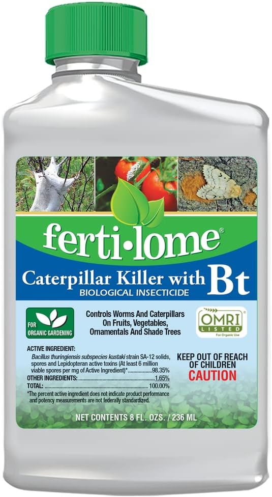 Fertilome (16011) Caterpillar Killer with Bt Biological Insecticide, OMRI Listed