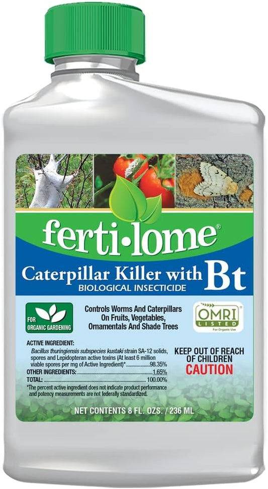 Fertilome (16011) Caterpillar Killer with Bt Biological Insecticide, OMRI Listed