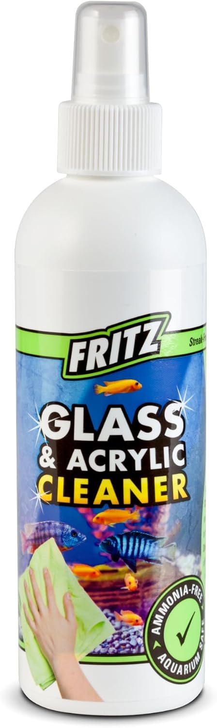 Fritz Aquatics Aquarium Glass & Acrylic Cleaner Spray For a Crystal Clear Tank (8-Ounce)