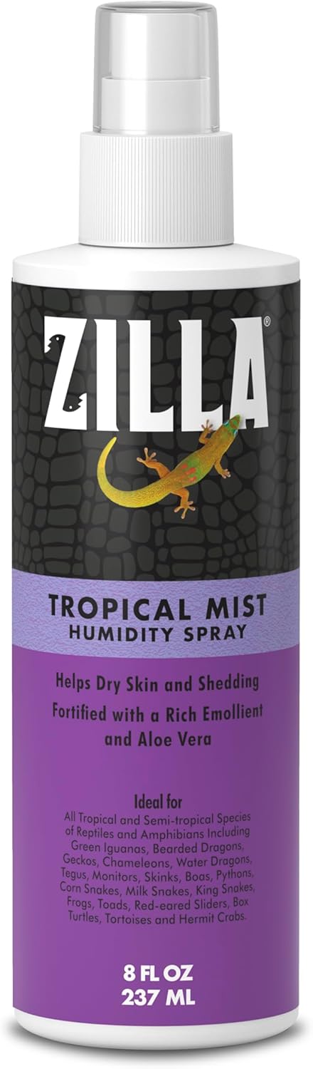 Zilla Tropical Mist Humidity Spray, Ideal for All Tropical Reptiles and Amphibians