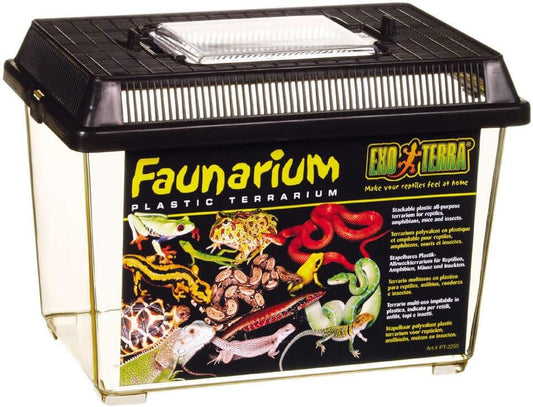 Exo Terra Faunarium, Plastic Reptile Terrarium, Small