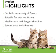 Tomlyn Laxatone Maple-Flavored Hairball Remedy Gel for Cats and Kittens, 4.25oz