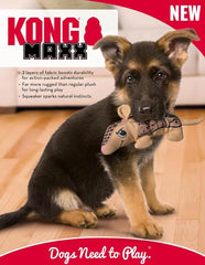 KONG Maxx Ballistic 2 Layered Assorted Tough Dog Toy (Armadillo)