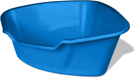 Van Ness Corner High Sides Cat Litter Pan, Large, Blue