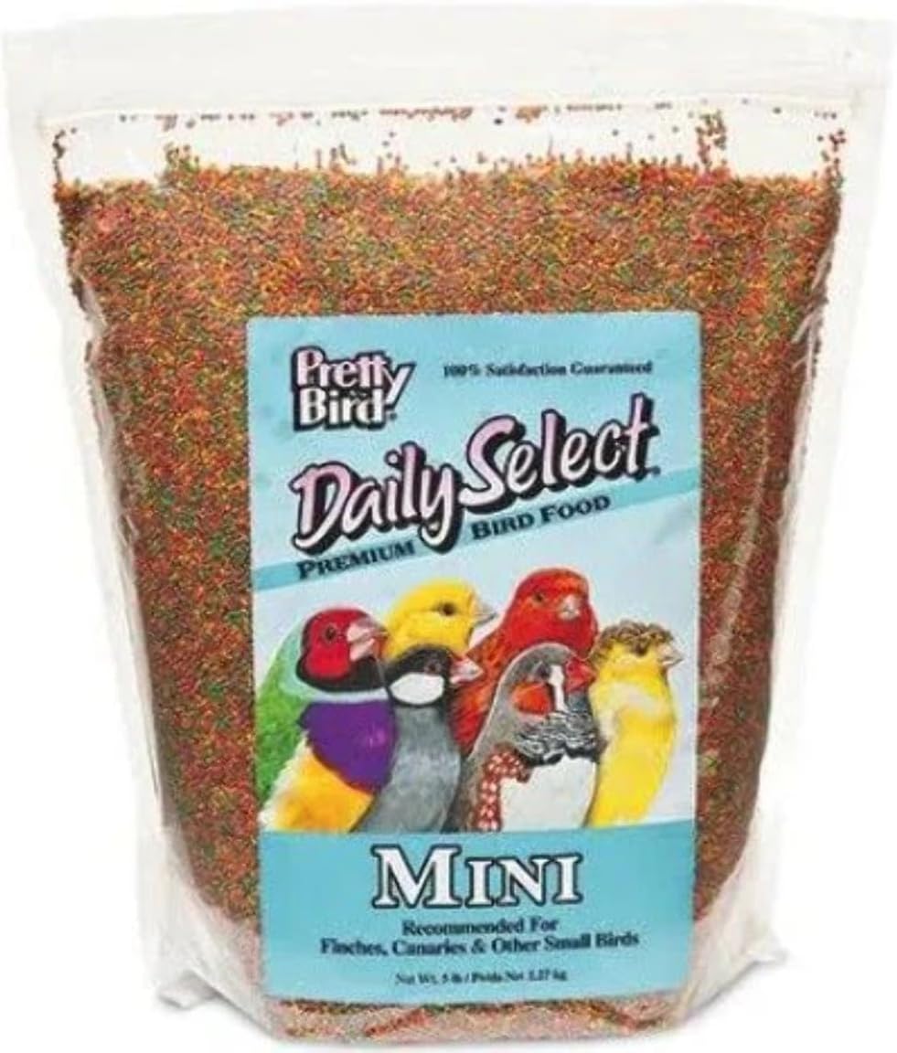 Pretty Bird International Bpb78115 5-Pound Daily Select Premium Bird Food, Mini