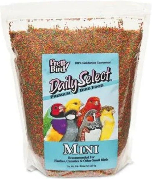 Pretty Bird International Bpb78115 5-Pound Daily Select Premium Bird Food, Mini