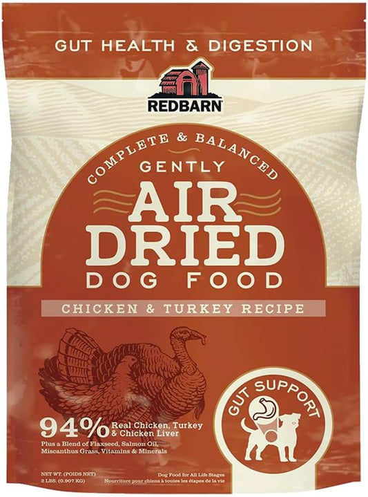 Redbarn, Gut Health & Digestion Chicken & Turkey Recipe Gently Air-Dried Dog Food