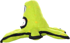 TUFFY - World's Tuffest Soft Dog Toy - Alien Green-Squeaker- Multiple Layers. Made Durable, Strong & Tough. Interactive Play (Tug, Toss & Fetch). Machine Washable & Floats