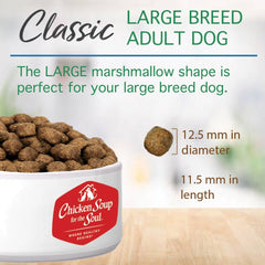 Chicken Soup for the Soul All Natural Premium Large Breed Adult Dry Dog Food, Real Meat First Ingredient, No By-Products, Supports Heart, Gut & Immune Health, Chicken, Turkey & Brown Rice