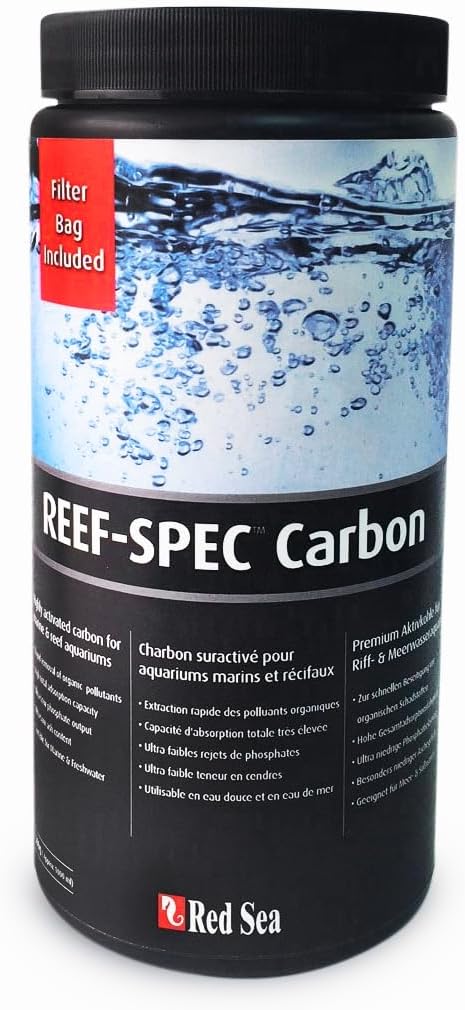 Red Sea Reef SPEC Aquarium Carbon  | Highly Activated Charcoal for Aquariums and Fish Tanks Freshwater Saltwater Marine