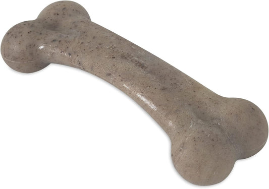 Pet Qwerks Original BarkBone - Nylon Dog Bone for Aggressive Chewers - Bacon Flavor