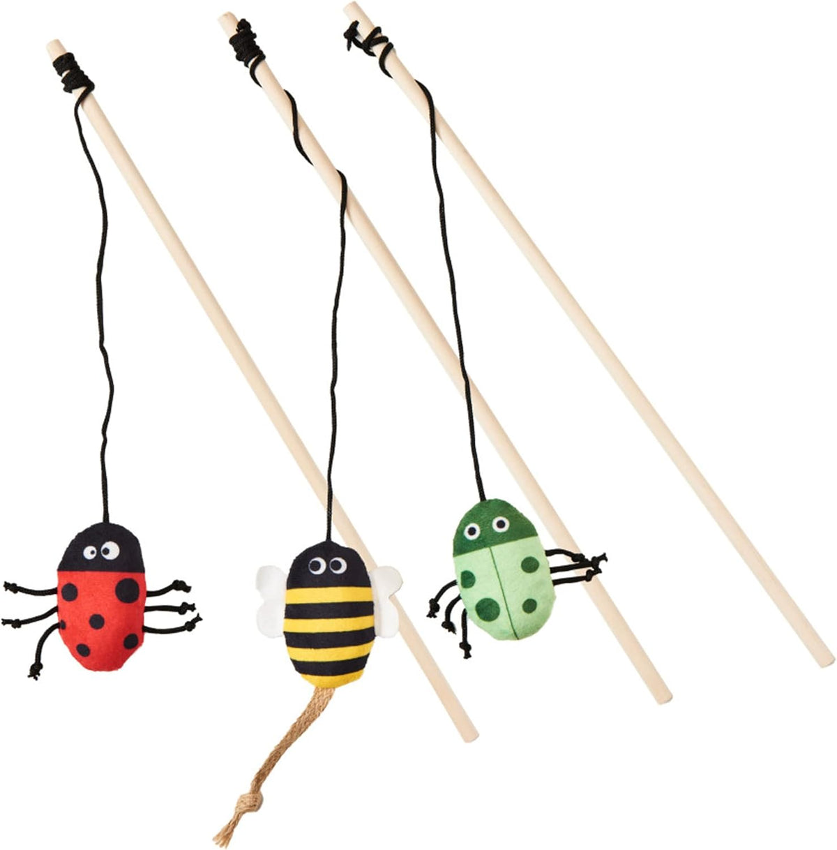 SPOT Ethical Pet Products Toy Cat Insect Teaser Wand