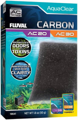 Fluval - Carbon for AC20/AC30 Power Filter, 1.8 oz / 50 g – Improves Fish Health, Promotes Crystal Clear Water, for Use in Freshwater & Saltwater Aquariums