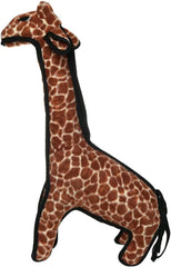 TUFFY - World's Tuffest Soft Dog Toy - Zoo Giraffe - Multiple Layers. Made Durable, Strong & Tough. Interactive Play (Tug, Toss & Fetch). Machine Washable & Floats