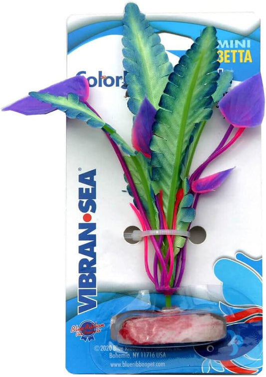 Blue Ribbon Pet Products Colorburst Florals Betta Silk Aquarium Plant Mini