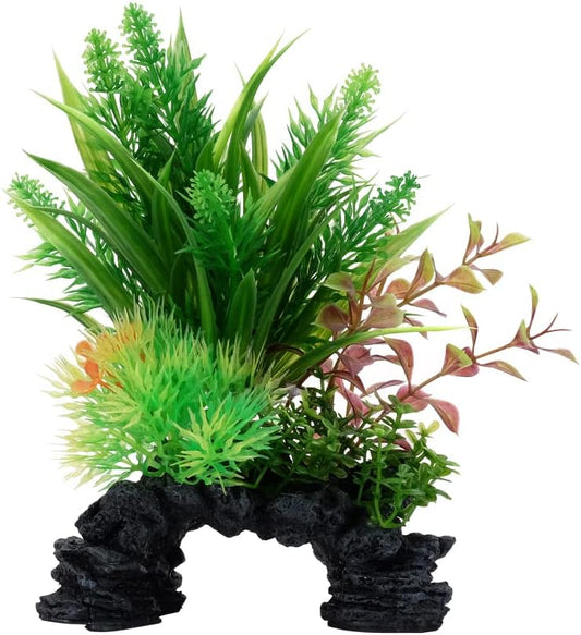 Fluval Aqualife Ludwigia/Sagittarius Mix, Plastic Aquarium Plant Decoration
