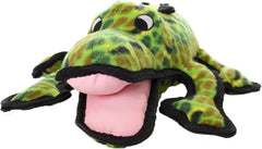 TUFFY - World's Tuffest Soft Dog Toy - Ocean Alligator-Squeakers - Multiple Layers. Made Durable, Strong & Tough. Interactive Play (Tug, Toss & Fetch). Machine Washable & Floats. (Regular)