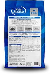 NutriSource Choice Dry Dog Food, Whitefish Meal & Rice Recipe