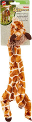 Skinneeez Giraffe Stuffless Dog Toy, Plush with Squeaker and Crinkle, Interactive Tug Toy for Mini and Small Dogs