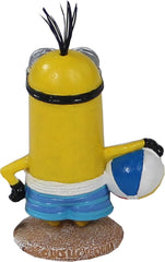 Penn-Plax Minions Officially Licensed Aquarium Ornament – Beach Buddy – Safe for Freshwater and Saltwater Fish Tanks – Small