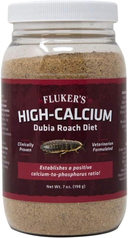 Fluker's High Calcium Dubia Roach Diet, Can Be Used as a Gut-Loading Food or Bedding